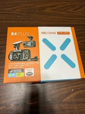 REXING R4 PLUS Dash Cam - Orange & White Box